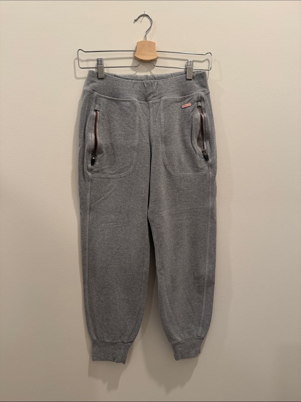 Sweaty Betty Gray Fleece Jogger Pants